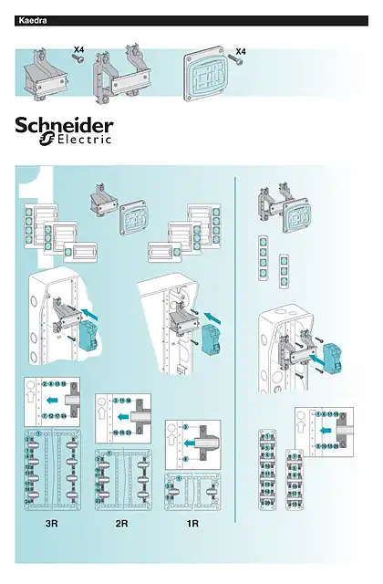 schneider施耐德Kit interrupteur différentiel pour Kaedra